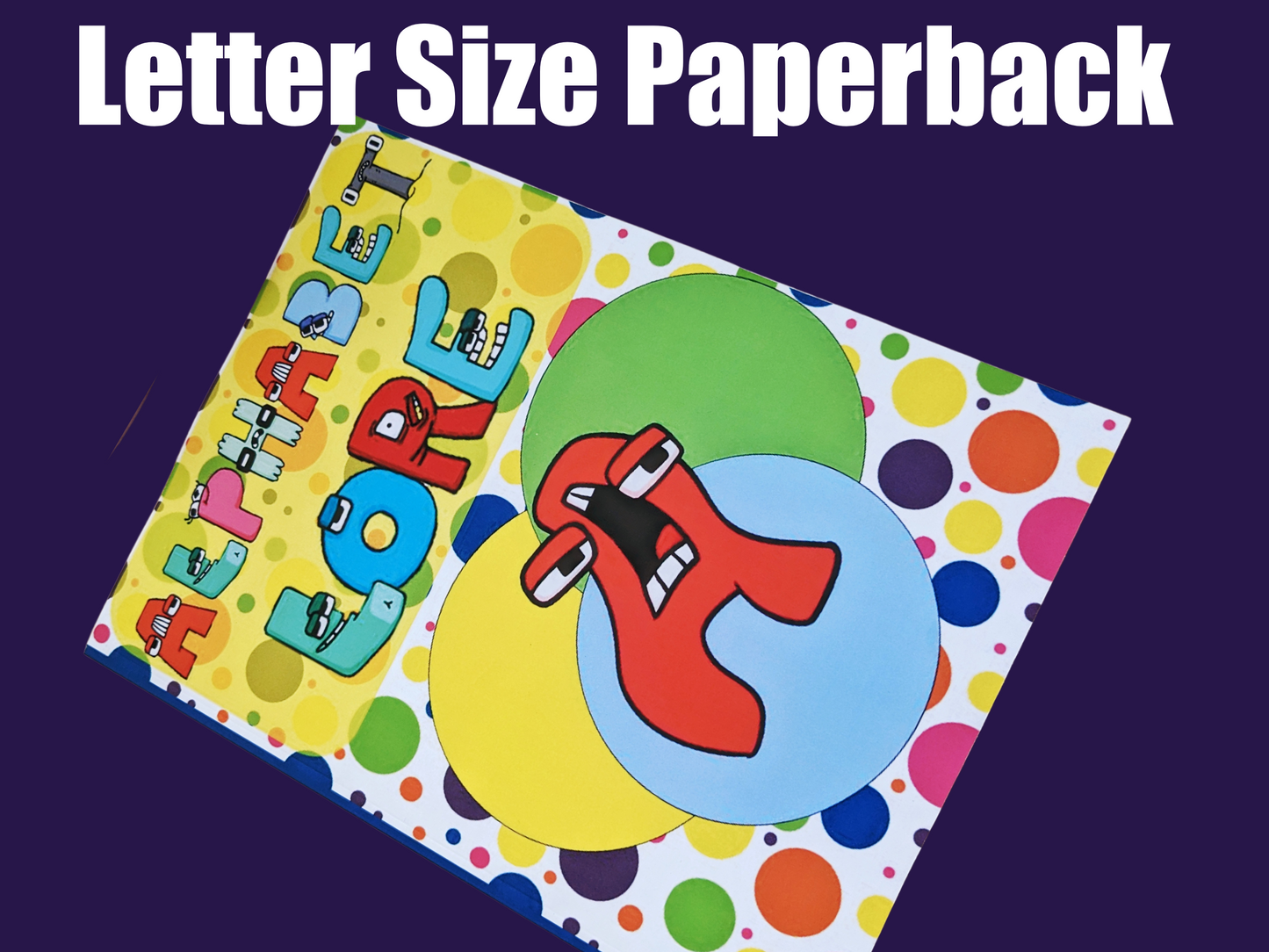 Lettrer Size paperback book of Alphabet Lore