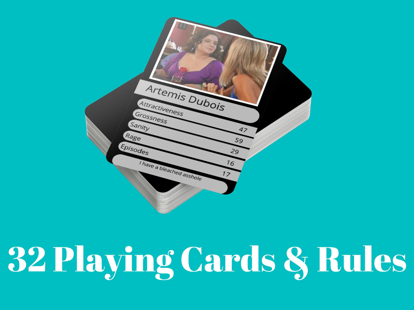 It's Always Sunny in Philadelphia Top Trumps Style Card Game