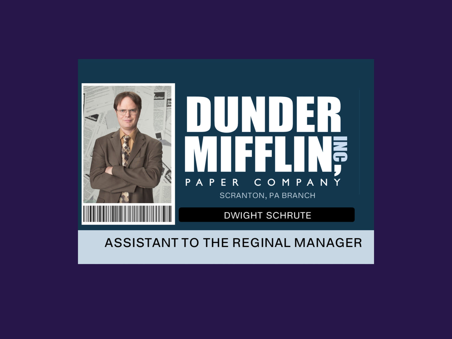 The OFFICE EMPLOYEE ID Cards - Digital Download