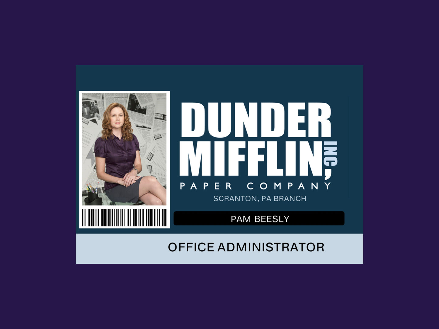 The OFFICE EMPLOYEE ID Cards - Digital Download