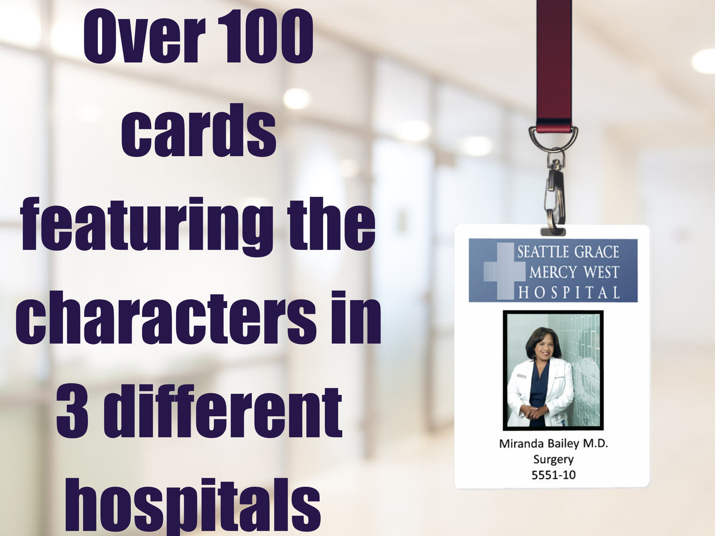 GREY'S ANATOMY ID cards.