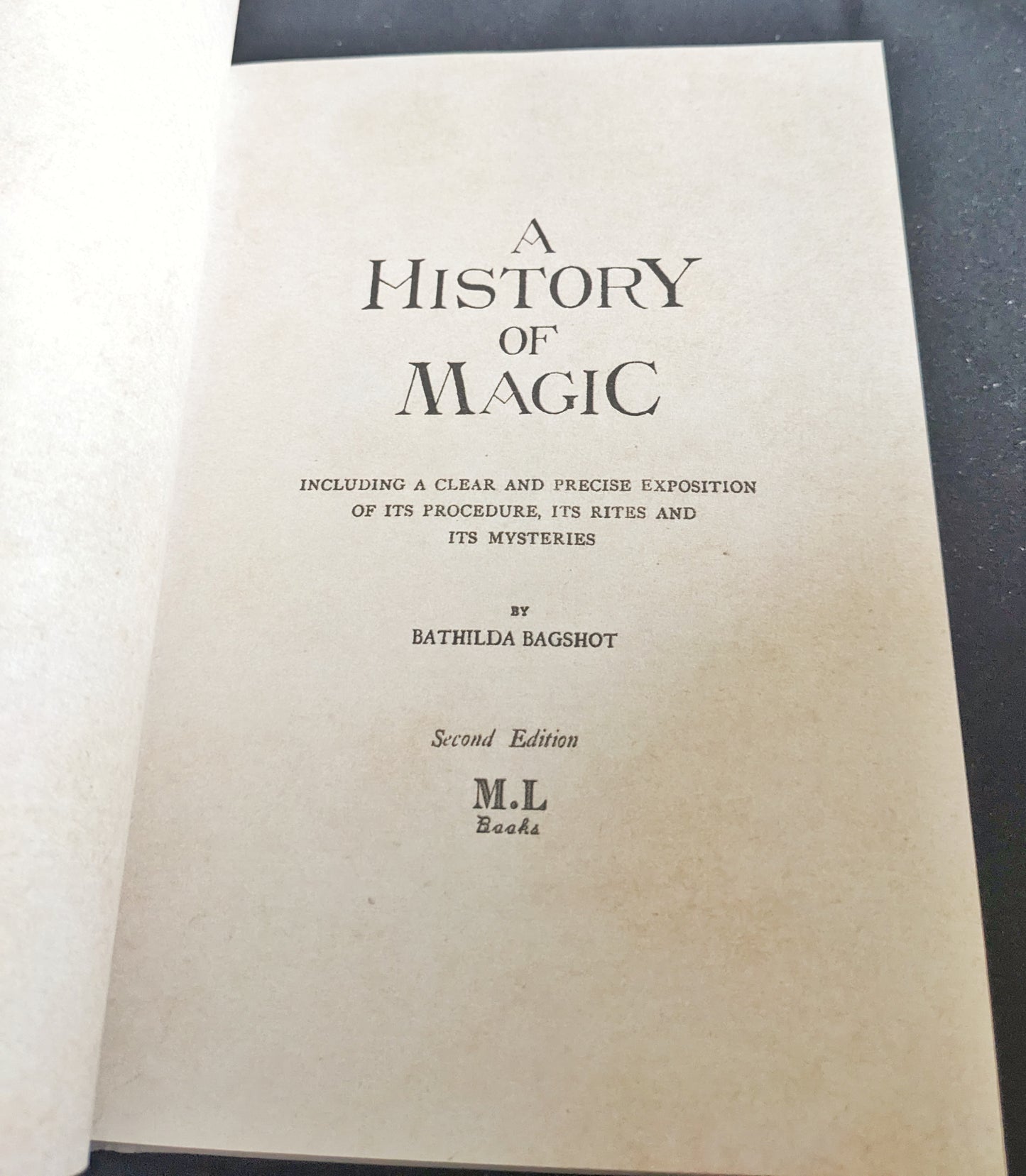 A History of Magic Harry Potter Replica
