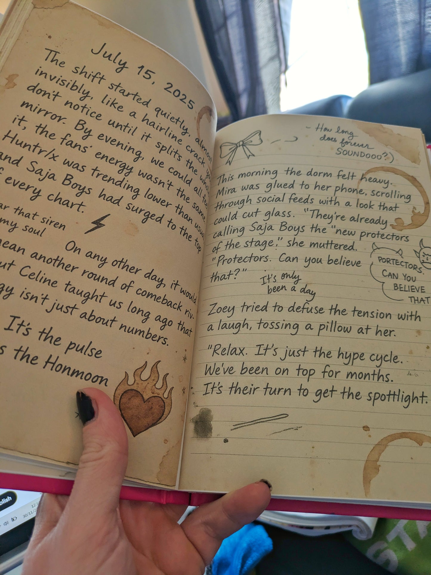 Rumi's Journal KPOP Demon Hunters Fan Diary