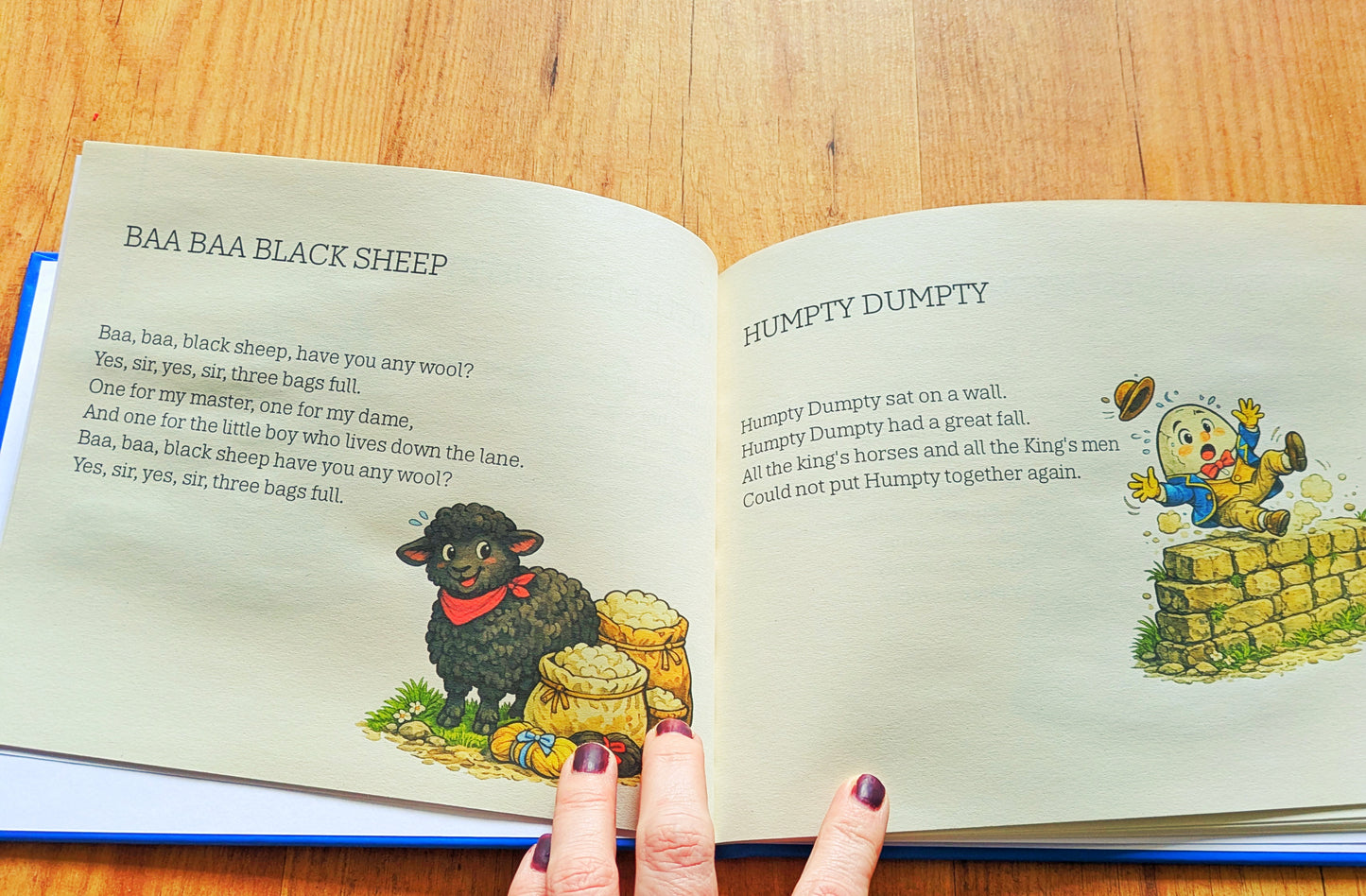 Finger Rhymes Barney Book Replica | 90s TV Prop, Display Gift