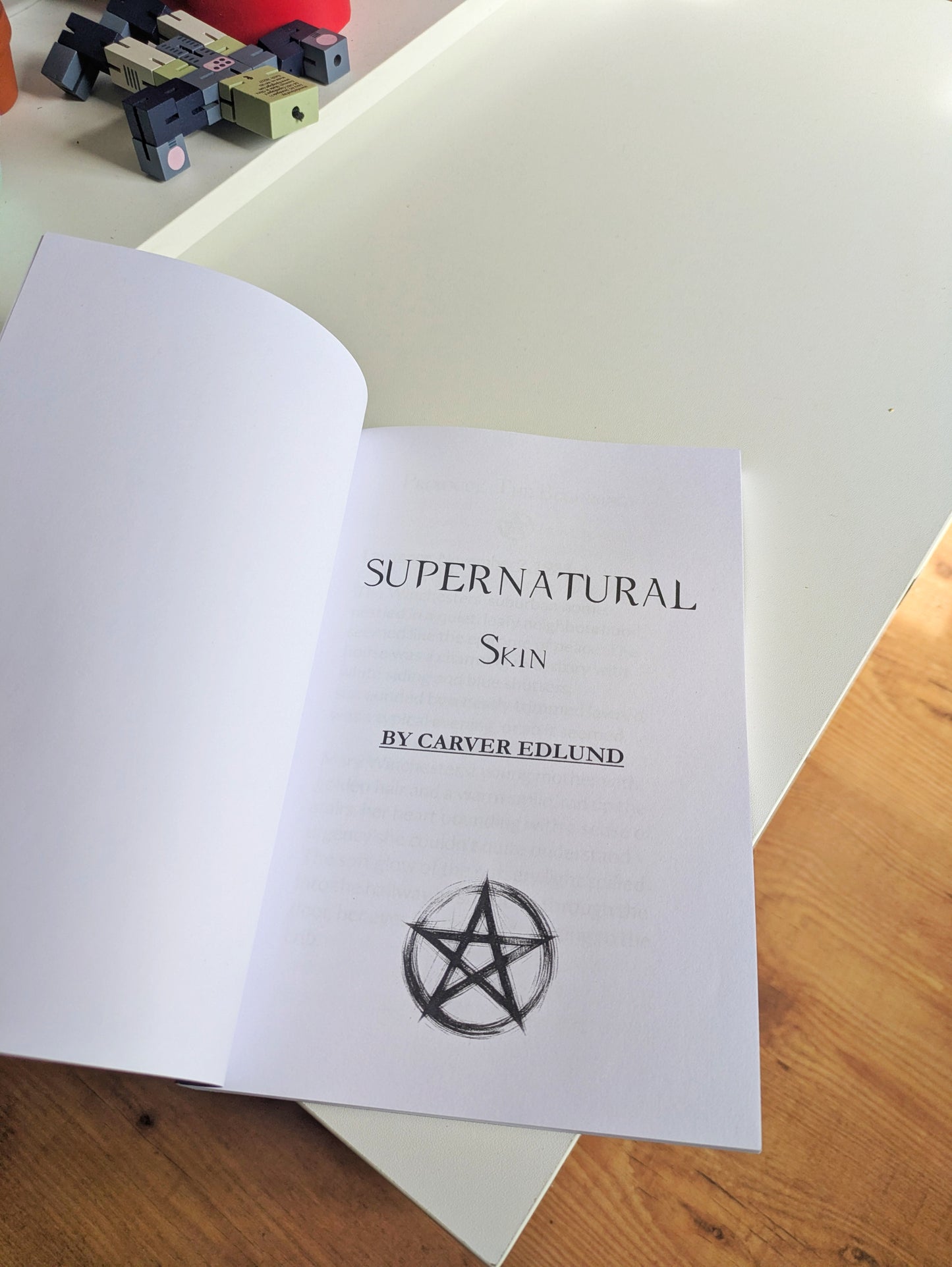 Supernatural Skin Novel by Carver Edlund: Fan-Made Paperback