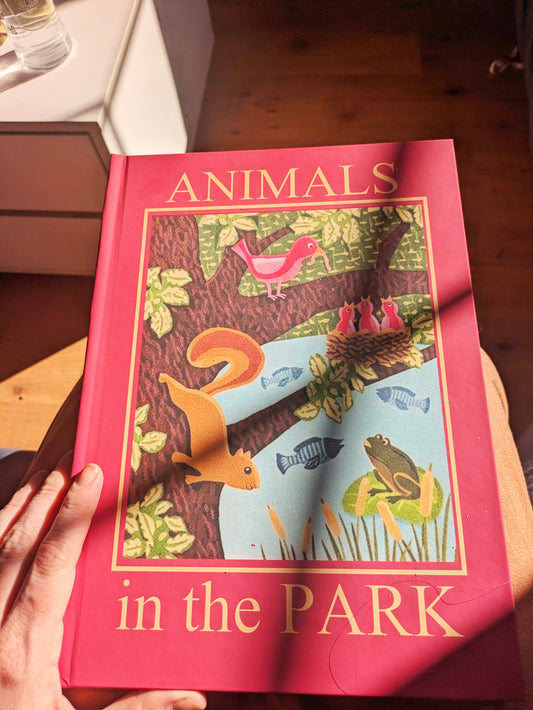 Animals in the Park Barney Book Replica | 90s TV Prop, Display Gift