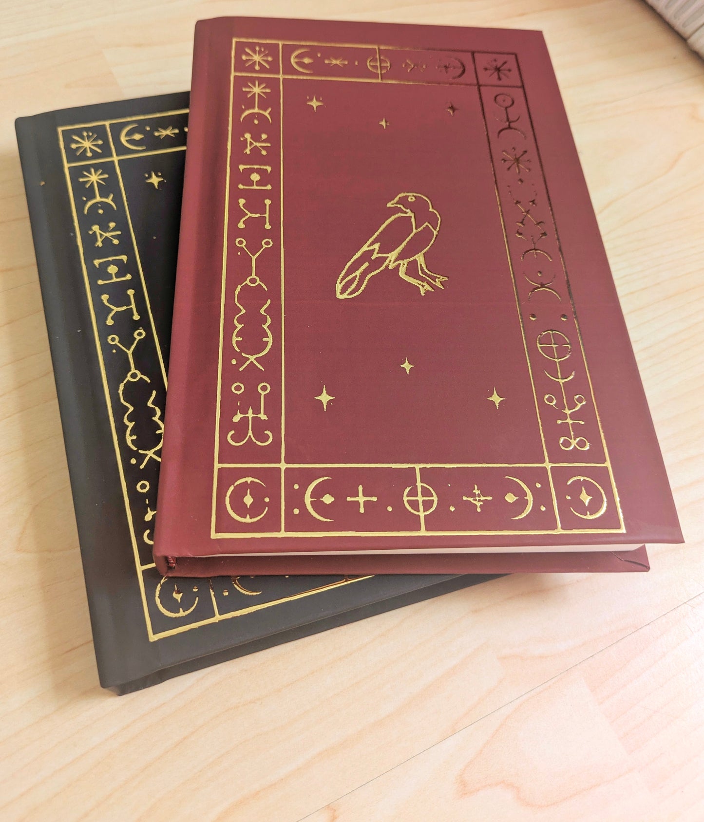Practical Magic 2 Book of Raven Notebook, Gold Foil Red or Black Film Inspired Prop Replica