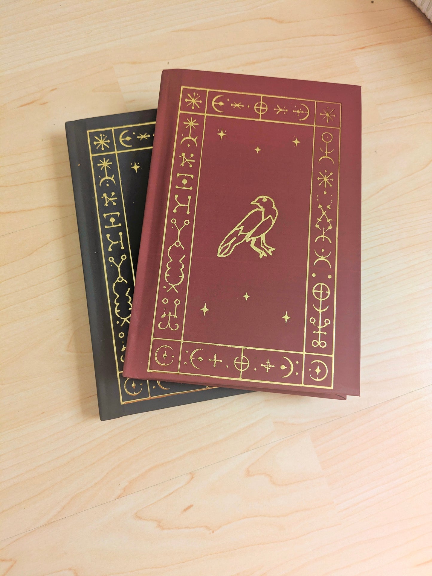 Practical Magic 2 Book of Raven Notebook, Gold Foil Red or Black Film Inspired Prop Replica