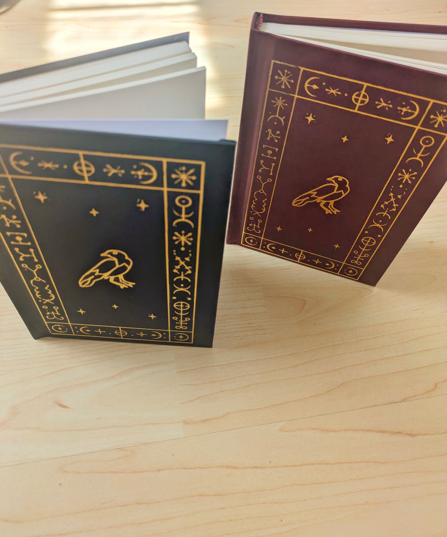Practical Magic 2 Book of Raven Notebook, Gold Foil Red or Black Film Inspired Prop Replica