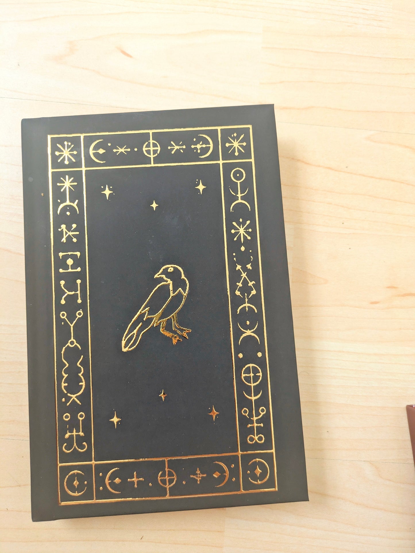 Practical Magic 2 Book of Raven Notebook, Gold Foil Red or Black Film Inspired Prop Replica