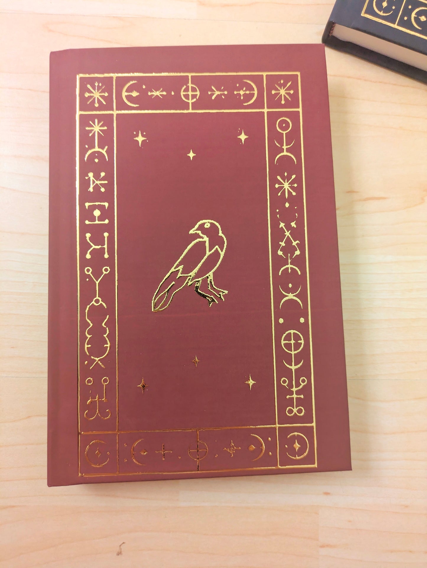 Practical Magic 2 Book of Raven Notebook, Gold Foil Red or Black Film Inspired Prop Replica