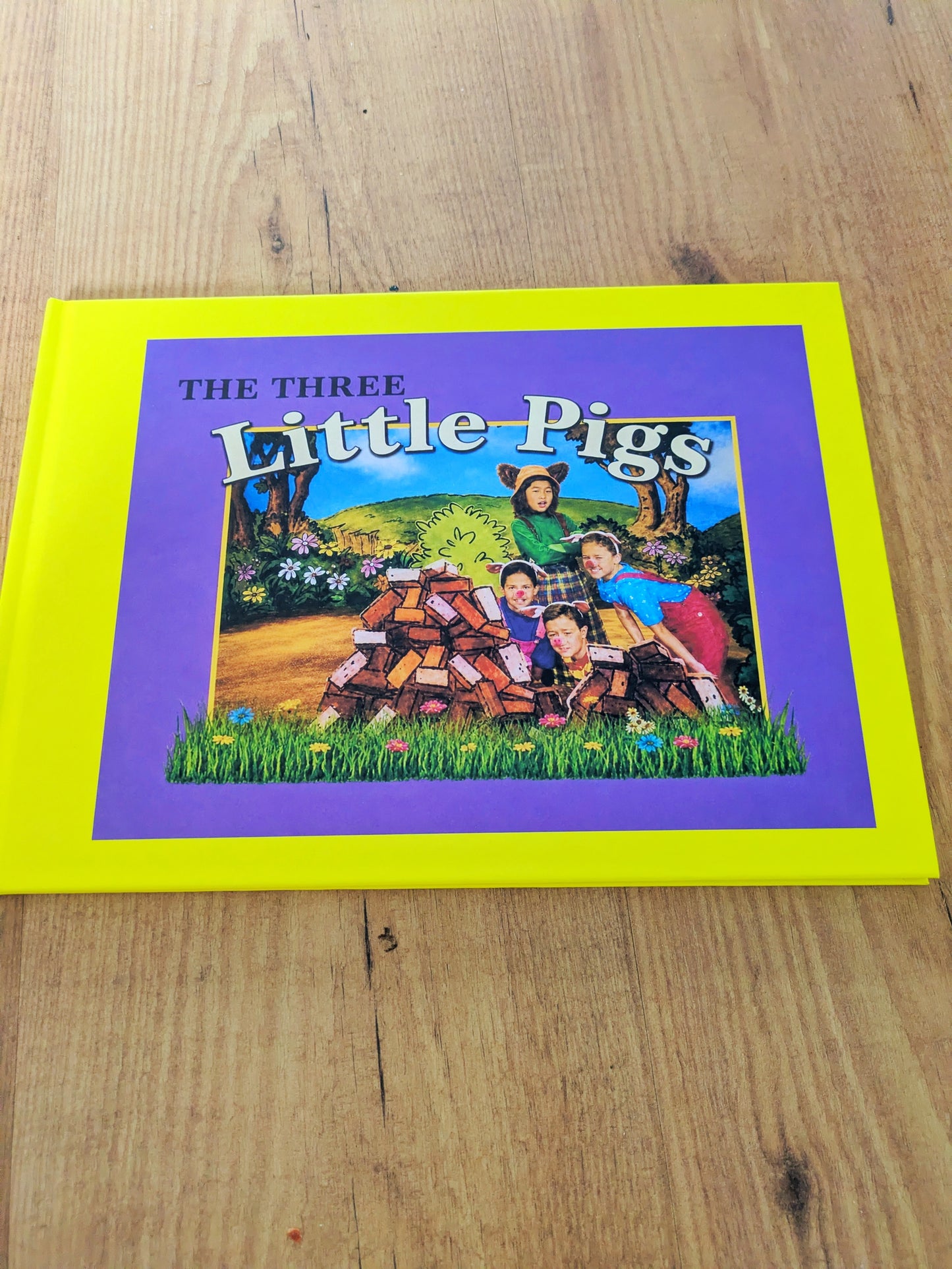 The Three Little Pigs Barney Book Replica | 90s TV Prop, Display Gift