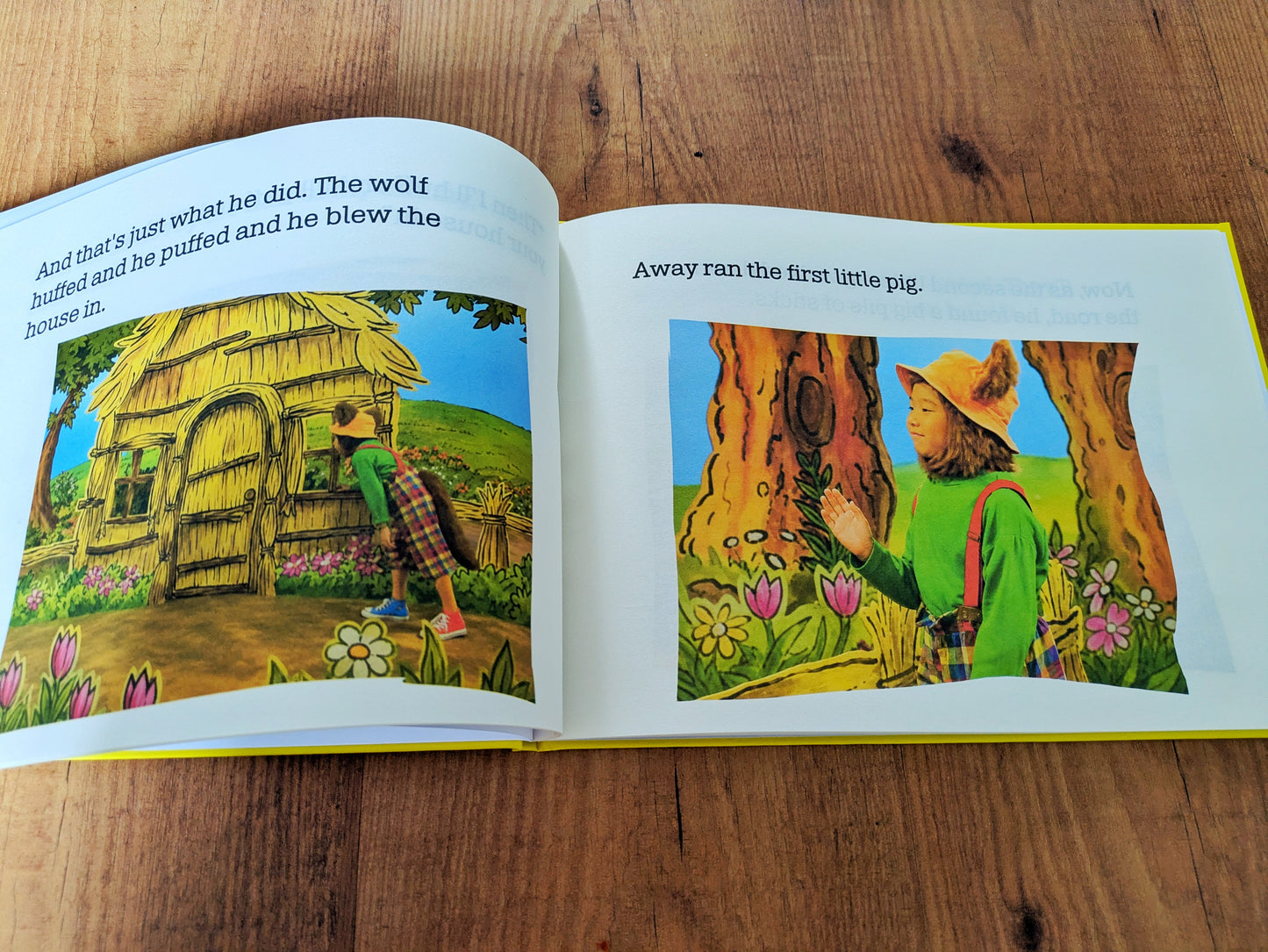The Three Little Pigs Barney Book Replica | 90s TV Prop, Display Gift