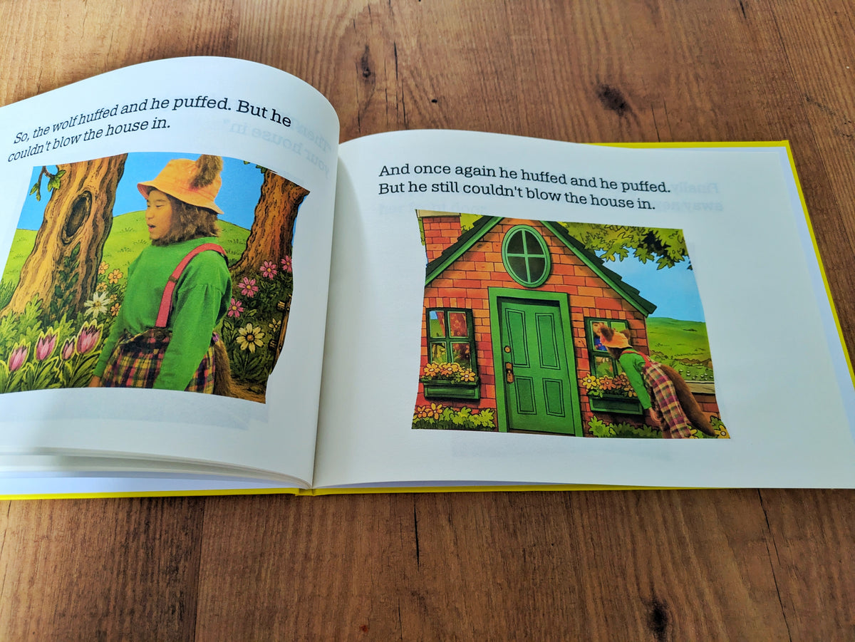 The Three Little Pigs Barney Book Replica | 90s TV Prop, Display Gift