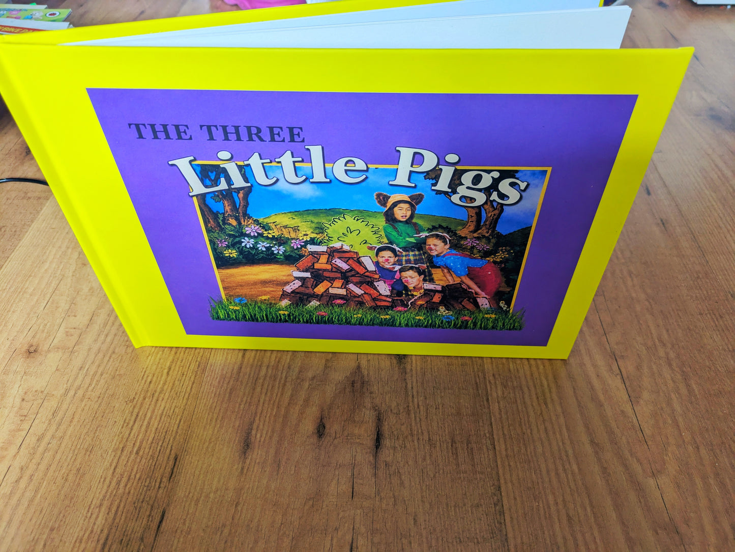 The Three Little Pigs Barney Book Replica | 90s TV Prop, Display Gift