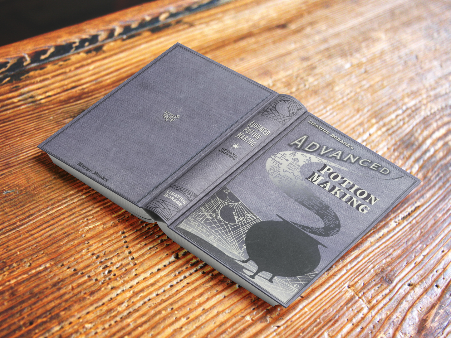 A5 size hardcover 'Advanced Potion Making' book positioned next to a ruler for scale
