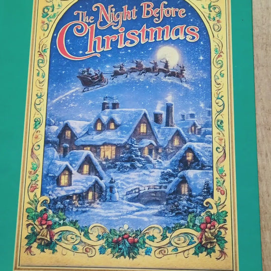 The Night Before Christmas Barney Book Replica | 90s TV Prop, Display