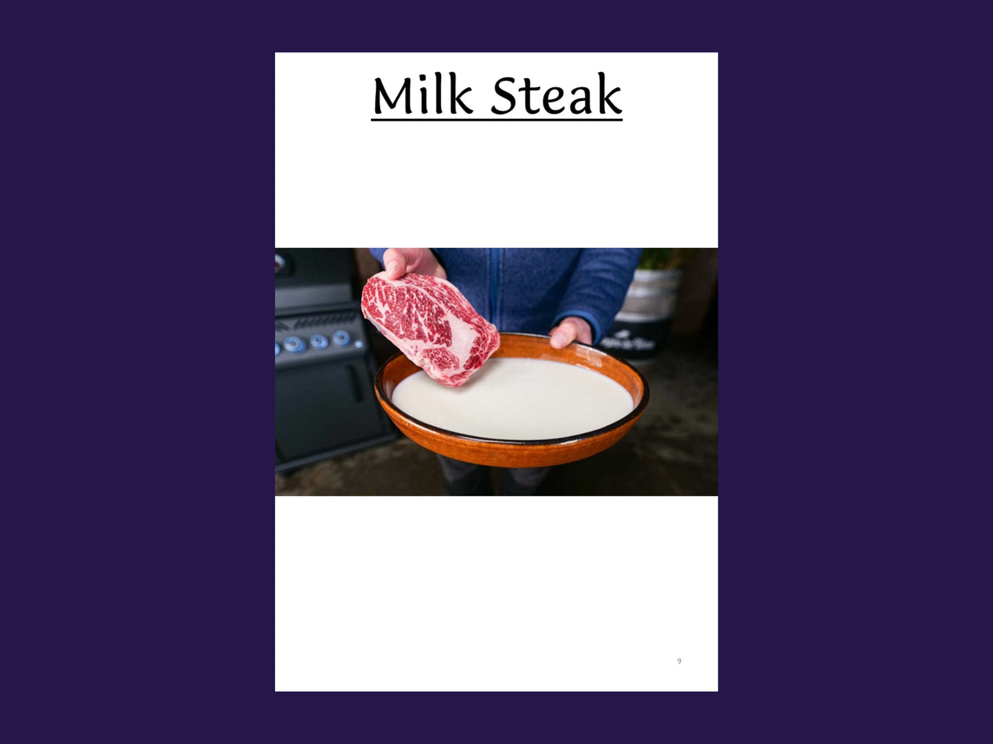 Charlie's iconic 'Milk Steak'