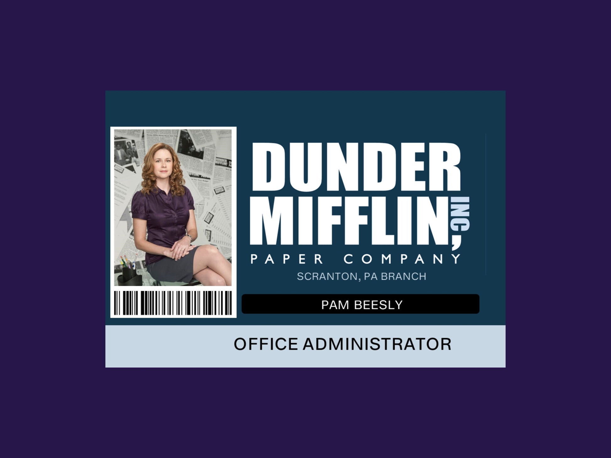 The OFFICE EMPLOYEE ID Cards Digital Download – TV Gifts and Love